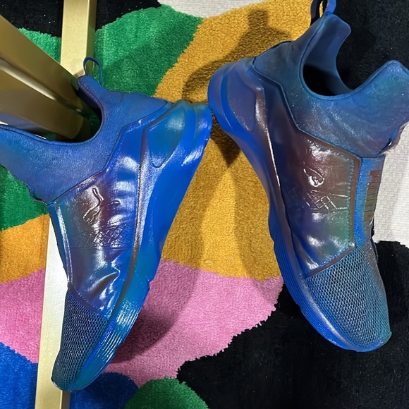 Gently used custom made shoes for men high top multicolour very comfortable - Picture 3 of 6